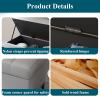 Ottoman With Storage Ottomans Stools Storage Benches Rectangular Storage Footstool Change Shoe Bench Foot Stool For Bedroom And Living Room End Of Bed Bench With Soft Close Lid Foot Rest For Living Ro view 2