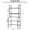 Caimcie 2-Tier Washing Machine Storage Rack Freestanding Washing Machine Rack Unit Laundry Room Storage Rack Metal Rack Laundry Rack B,68 * 37 * 153CM view 2