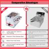 Professional Oil Fryer | Commercial Single Tank Deep Fryer | Electric Fryer With Seasoning Tank | Large Capacity Kitchen Fry Machine 10L view 2