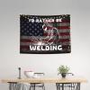 Qauirfe I'D Rather Be Welding Tapestry 29x37in Wall Hanging For Bedroom Aesthetic view 1