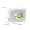 NOENNULL Drink Dispenser for Fridge, Beverage Liquid Drink Container for Party, Cold Water Pitcher Jug with Spigot, About 3L/0.8 Gallon (A) view 2