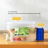 NOENNULL Drink Dispenser for Fridge, Beverage Liquid Drink Container for Party, Cold Water Pitcher Jug with Spigot, About 3L/0.8 Gallon (A) view 4