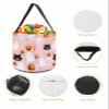 Halloween Trick or Treat Candy Bag,Cute Halloween Skeleton Ghost Candy Tote Bag Reusable Portable Candy Bucket,Pumpkin Candy Black Cat Pink Goody Bags with Handle for Party Favor Gift Basket view 3