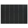 6-Panel Room Divider Black 94.5"x70.9" Steel,Complimentarystanding Room Divider Panel for Privacy and Room Decoration Durable Steel Construction, 94.5" x 70.9" Black Dividers for Bedroom, Divider Furn view 2