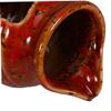 Ceramic Jar Fountain for Fish, Red Zen Decor, Easy Clean view 2