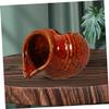 Ceramic Jar Fountain for Fish, Red Zen Decor, Easy Clean view 3