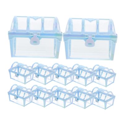 GOOHOCHY 12pcs Treasure Chest Candy Storage Box for Birthday Party Favors Elegant Pirate Keepsake Jewelry Holder for Treats and