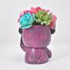 CAJDEOPYE Face Planters Pot Funny Wearing Hoodie Animal Head Flower Pot Succulent Planter Pot with Drainage Hole Decorative Plant Container Birthday Holiday Gardening Gift /1532 view 3