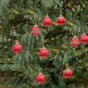 CAJDEOPYE 9Pcs Christmas Ornaments 3.15" Xmas Satin Foam Ball Ornaments Shatterproof Decorative Hanging Decoration for Christmas Tree Holiday Wedding Party Supplies /1549 view 3