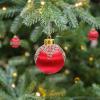 CAJDEOPYE 9Pcs Christmas Ornaments 3.15" Xmas Satin Foam Ball Ornaments Shatterproof Decorative Hanging Decoration for Christmas Tree Holiday Wedding Party Supplies /1549 view 4
