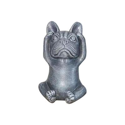 CAJDEOPYE French Bulldog Statue, Mini French Bulldog Decor Figurines, Sitting Zen Animal Sculpture, Resin Dog Statue Craft Garden Decor, Decorative Collectible for Indoor Outdoor /1614