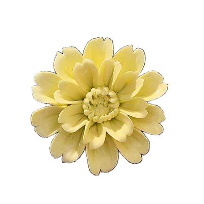 AMERRY Sunflower,2.76" Ceramic Flower Wall Art, Artificial 3D Flower Wall Art, Handmade 3D Wall Art Hanging Sculpture, Porcelain Flower Wall Decoration for Home Office Decor (Yellow)