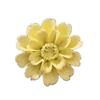AMERRY Sunflower,2.76" Ceramic Flower Wall Art, Artificial 3D Flower Wall Art, Handmade 3D Wall Art Hanging Sculpture, Porcelain Flower Wall Decoration for Home Office Decor (Yellow) view 1