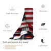 Beach Towel Oversized, Puerto-Rico Puerto Rican and USA American Flag (1) Microfiber Beach Towel with Pocket Sand Free Beach Blanket Lightweight Thin Towels 27.5"X55" view 3