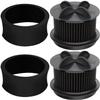 2 Pack Filters Replacement for Bissell Style 10,9,12 Inner and Outer Filter Set Part 2031085ES,2031183,32064 & 32065 view 3