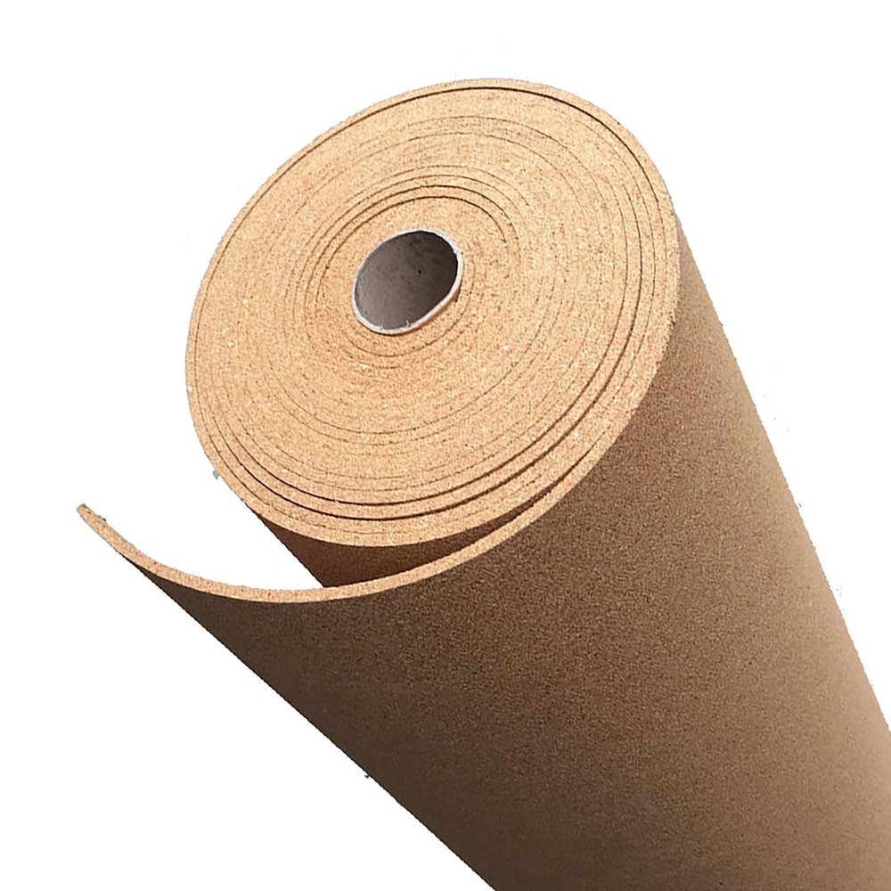 LYZLPHLL Cork Roll, Cork Board for Office, Cork Shelf Liner, Bulletin Board Sheet, Easy to Cut, 1/3" 1/4" Thick, for Office Home School DIY Supplies, Brown(Thick 6mm,0.8mx1m(2.6ftx3.3ft))