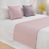 HSTANGKY Hotel Bed Runner Bed Scarves Soft Bed Throw Luxury Bedding Decoration Soft Bedspreads Protection Modern Solid Colour Bed End Towel for Bedroom,Wedding Room-Pink||Full/Double 19.7 x 82.6 view 1