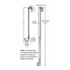 Haute Decor Adjustable Length Wreath Hanger - 20 Lb. Capacity view 4