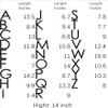 14 Inch Modern House Numbers and Letters Weather-Resistant Floating Numbers | DIY Installation with Stainless Steel Screws Included (F) view 3