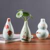 SGeneE Jingdezhen Handmade Ceramic Ornaments,Hand-Painted Porcelain Vase,Flower Vase Decoration,Hand-Painted Flowers and Birds,High Temperature Firing,Pure Traditional Handmade (G) view 3