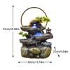thalo Tabletop Fountains Rockery Flowing Water Desktop Fountain Ornaments Circulating Water Feature Tea Room Desktop Fortune Feng Shui Wheel Indoor Waterfall Feature view 2