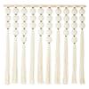 RUIZHIXUAN Large Macrame Wall Hanging Macrame Ball Wall Hangings Tapestry Cotton Textile Boho Wall Decor Art Bohemian headboard Handwoven 39" Wx38 L(Cream) view 4