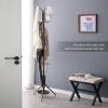 Kitsanery Coat Rack Freestanding,Metal Coat Tree with Umbrella Holder,Hat and Coat Rack Stand for Entryway, Hallway, Living Room, Bedroom (Brown) view 3