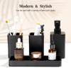 YMXYJM Bathroom Accessories Set, 4 Pcs Bathroom Accessory Set, Soap Dispenser, Toothbrush Holder, Qtip Holder Set, Bathroom Sets Complete, Bathroom Sink Set for Modern Home,Matte Black view 2