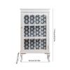 LUNIZ Modern Buffet Cabinet Home Retro Print Porch Cabinet Dining Side Cabinet Simple Old Glass Homestay Storage Cabinet Display Storage Cabinets(S:66.5CMX40.5CMX114.5CM) view 3