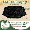 Black Tree Collar Sequin Halloween 31.49 Inch Foldable Christmas Tree Ring Velvet Tree Skirt Cover for Xmas Pencil Tree Holiday Decor view 3