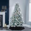 Black Tree Collar Sequin Halloween 31.49 Inch Foldable Christmas Tree Ring Velvet Tree Skirt Cover for Xmas Pencil Tree Holiday Decor view 4