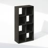 Furinno PELLI Book Shelf, 8-Cube Bookshelf, Horizontal Cube Storage Organizer Bookcase, 11.7 x 23.7 x 47, for Living Room, Bedroom, Home Office, Espresso view 3