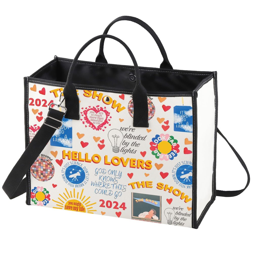 WZMPA Singer Album Show Tote Bag - Lyrics Gift Concert Reusable Grocery Bag - Merchandise (Show -TB)