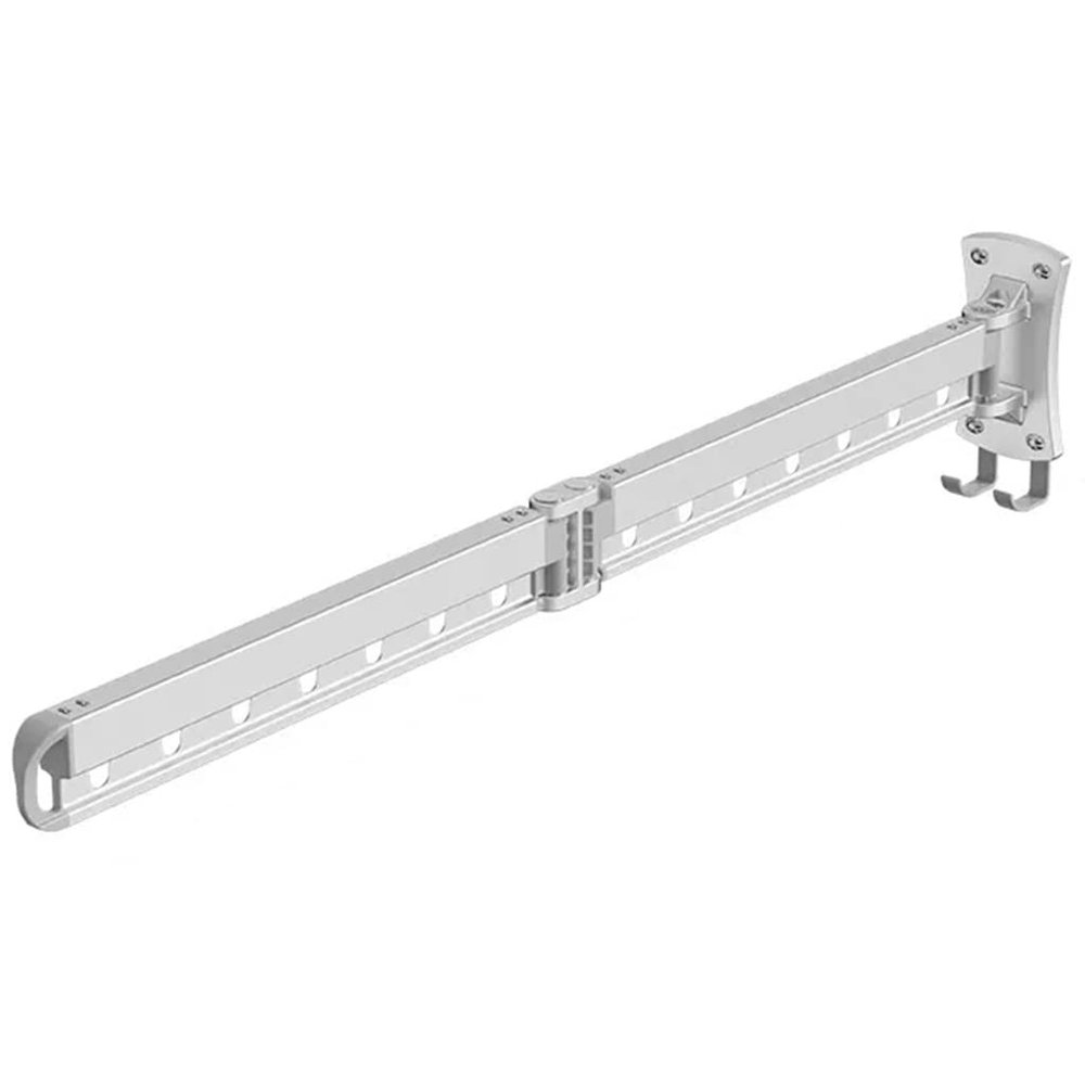 Clothes Hanging Drying Rack, Folding Wall Mounted Portable, for Balcony Laundry Bathroom Patio Bedroom (Silver 104.6 * 8.4 * 18cm)