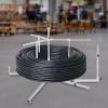 Pipe Reel Dispenser, Underfloor Heating Galvanized Pipe Drainer Galvanized Pipe Winder, Dispenser for PEX/PERT Pipes Heavy Duty Pipe Uncoiler view 3