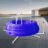 Pipe Reel Dispenser, Underfloor Heating Galvanized Pipe Drainer Galvanized Pipe Winder, Dispenser for PEX/PERT Pipes Heavy Duty Pipe Uncoiler view 4