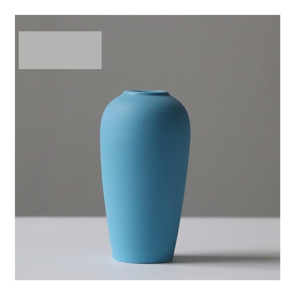 SENBAILU Vases for Flowers Ceramic Vase Chinese Style Dried Flower Flower Arrangement Flower Vase Home Living Room Table Decoration Craft Ornaments Flower Vases Decorative(B)