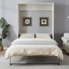 Harper & Bright Designs Queen Size Murphy Bed, Wood Queen Wall Bed Cabinet Bed, Rustic White view 4