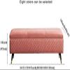 Fodalob Luxurious Storage Bench Ottoman, Modern Upholstered Entryway Bench for Living Room, End of Bed Footrest w/Flip-top Cushion for Lounge Bedroom Hallway(Style 6,80x40x45cm) view 2