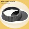 2 Packs 9 Non-Stick Pie Tart Pans with Fluted Round Removable Bottom, Carbon Steel Baking Pan Dish, Easily Usable and Cleanable view 2