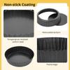 2 Packs 9 Non-Stick Pie Tart Pans with Fluted Round Removable Bottom, Carbon Steel Baking Pan Dish, Easily Usable and Cleanable view 3