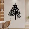 Metal Pine Tree Wall Art, Pine Tree Wall Decor, Pine Tree Art Wall Decor, Tree of Life Wall Art, Tree Wall Art, Metal Tree Wall Decor, Tree of Life Metal Wall Art, Wall Decor Living Room (Black, 14x19in|35x47cm) view 1