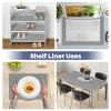 StaHom Drawer Liner, Shelf Liners for Kitchen Cabinet Waterproof & Oil-Proof Cupboard Liner Non-Slip Drawer Mat PVC Material Non Adhesive Kitchen Liner for Countertop Gray 17.5 x 393.7 Inches view 2