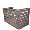 Air conditioner fence for outside units, Air conditioning protection grille, Anti-Theft Sturdy Aluminum AC Covers, fence to hide air conditioner, Applicable to air conditioner outdoor (Gray 110*60*8-1 view 1