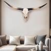 Animal Head Wall Decor, Large Faux Bull Head Wall Mount, Creative Personalized Decoration, for Hotels, Bar, Clubs and Home(Black) view 2