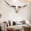 Animal Head Wall Decor, Large Faux Bull Head Wall Mount, Creative Personalized Decoration, for Hotels, Bar, Clubs and Home(Black) view 3