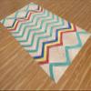 CASAVANI Geometric Kilim Rug 5x5 Square Area Rug Handmade Natural Jute Bohemian Premium Quality Multicolor Hand Braided Hand Made Rugs for Small Area in Kitchen Bedroom Area Laundry Room view 2