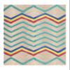 CASAVANI Geometric Kilim Rug 5x5 Square Area Rug Handmade Natural Jute Bohemian Premium Quality Multicolor Hand Braided Hand Made Rugs for Small Area in Kitchen Bedroom Area Laundry Room view 3