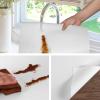 Shelf Liners for Kitchen Cabinets Non Adhesive Drawer Liner for Bathroom Waterproof Refrigerator Liners for Shelves Fridge Plastic Mats Cabinet Cupboard Liner White 11.8 x 118 Inches view 3
