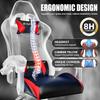 Bigzzia Gaming Chair, Computer Game Chair with Lumbar Support, Comfortable Video Game Chairs for Adults Kids, Racing Style Gamer Chair with 360-Swivel Seat and Headrest Red view 4